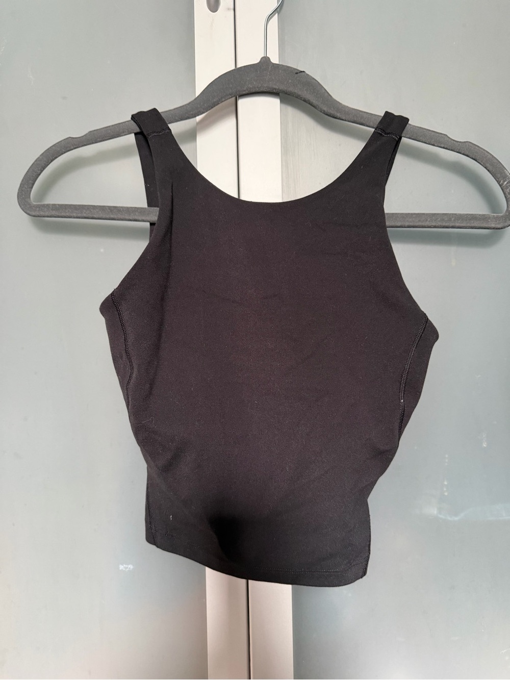Lululemon Black Cropped Align Tank with High Neck